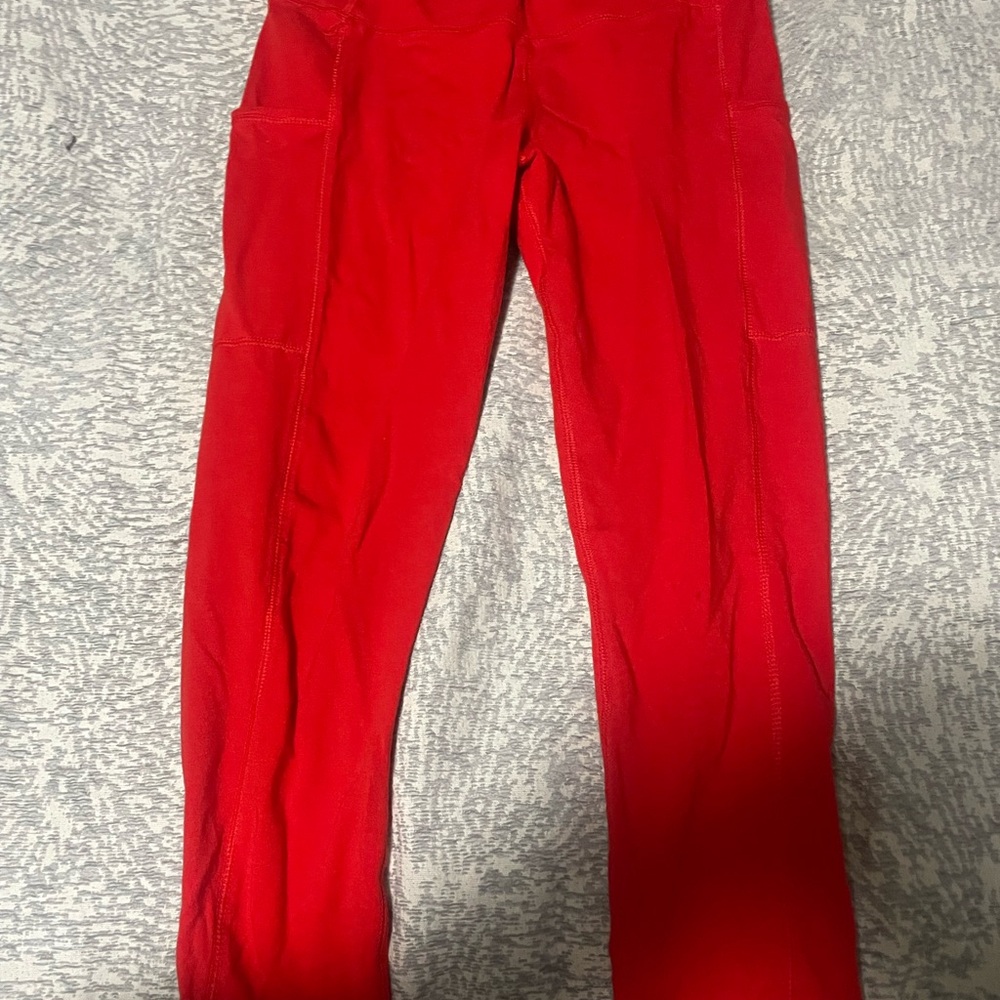 Vibrant Red Leggings